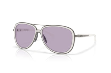 Image of Oakley Split Time Sunglasses, Matte Transparent Mist, PRIZM Slate, PRIZM Slate, OO4129-2958