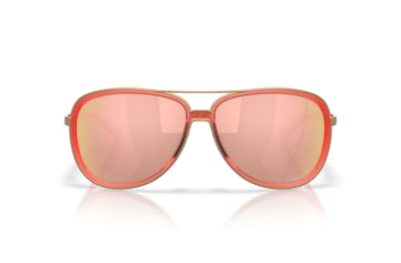 Image of Oakley Split Time Sunglasses, Matte Transparent Peach , PRIZM Rose Gold, PRIZM Rose Gold, OO4129-3058