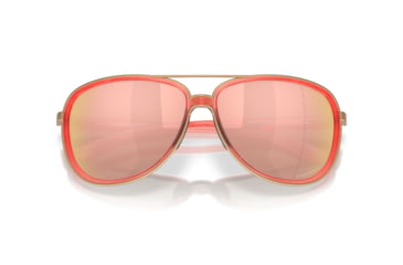 Image of Oakley Split Time Sunglasses, Matte Transparent Peach , PRIZM Rose Gold, PRIZM Rose Gold, OO4129-3058