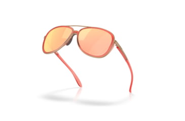 Image of Oakley Split Time Sunglasses, Matte Transparent Peach , PRIZM Rose Gold, PRIZM Rose Gold, OO4129-3058