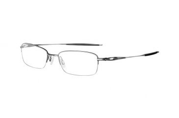 Image of Oakley Spoke 0pt5 51mm Polished Mercury Men's Eyeglass Frames w/ Blank Lenses OX3144-0351