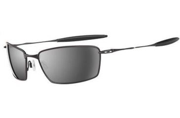 Image of Oakley Square Whisker Pewter Frame w/ Black Iridium Lenses Sunglasses 05-769