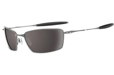 Image of Oakley Square Whisker Polished Chrome Frame w/ Warm Grey Lenses Sunglasses 05-768