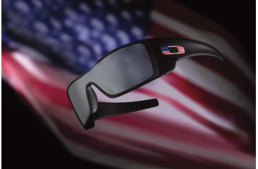 Image of Oakley Standard Issue GasCan Flag Collection Sunglasses, Matte Black Texas w/Black Iridium, OO9014-4060