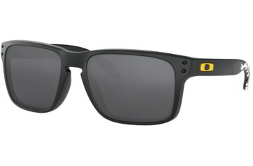 Image of Oakley Standard Issue Holbrook Gadsend Sunglasses, Matte Carbon w/Black Iridium, OO9102-D555