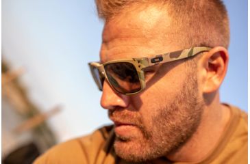 Image of Oakley SI Standard Issue Holbrook Multicam Collection Sunglasses, Multicam w/Prizm Grey Polar, OO9102-I255