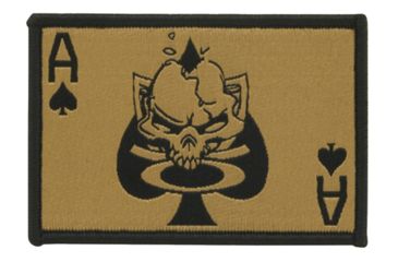 Image of Oakley Standard Issue Patch, Death Card Gold, 101-668-006