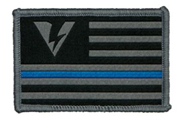 Image of Oakley Standard Issue Patch, Thin Blue Line Gunmetal, 101-668-012