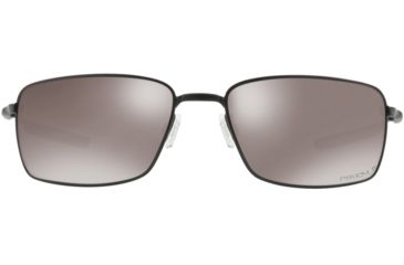 Image of Oakley Standard Issue Square Wire BlackStandard Issuede Collection Sunglasses, Matte Black w/Prizm Black Polarized, OO4075-1260