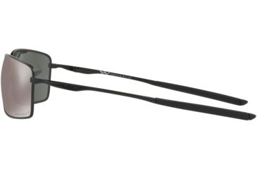 Image of Oakley Standard Issue Square Wire BlackStandard Issuede Collection Sunglasses, Matte Black w/Prizm Black Polarized, OO4075-1260