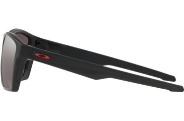 Image of Oakley Standard Issue Targetline Sunglasses, Matte Black w/Prizm Black, Red Icon, OO9397-1258