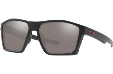 Image of Oakley Standard Issue Targetline Sunglasses, Matte Black w/Prizm Black, Red Icon, OO9397-1258