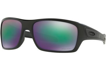 Image of Oakley Standard Issue Turbine Prizm Maritime Collection Sunglasses, Matte Black w/Prizm Maritime Polarized, OO9263-3863
