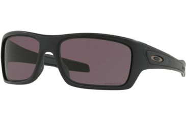 Image of Oakley Standard Issue Turbine Uniform Collection Sunglasses, Matte Black w/Prizm Grey, OO9263-4663