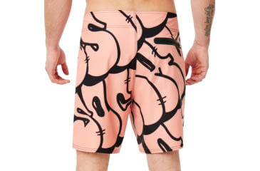 Image of Oakley Staple Graffiti Boardshort I8 Inc - Mens, Kelp Brown, 32, 482599-87A-32