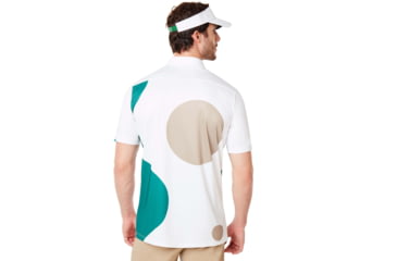 Image of Oakley Staple Short Sleeve Polo Shirt - Mens, White, Medium, FOA400545-100-M