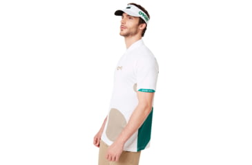 Image of Oakley Staple Short Sleeve Polo Shirt - Mens, White, Medium, FOA400545-100-M