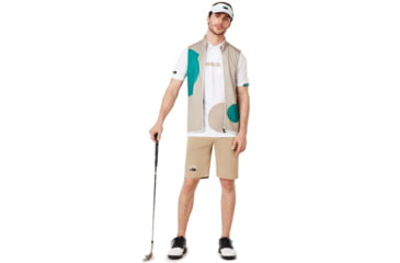 Image of Oakley Staple Short Sleeve Polo Shirt - Mens, White, Medium, FOA400545-100-M