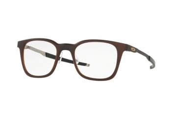 Image of Oakley STEEL LINE R OX8103 Eyeglass Frames 810304-49 - Matte Dark Amber Frame