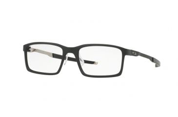 Image of Oakley STEEL LINE S OX8097 Single Vision Prescription Eyeglasses 809701-54 - Satin Black Frame