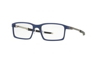 Image of Oakley STEEL LINE S OX8097 Single Vision Prescription Eyeglasses 809703-52 - Matte Denim Frame