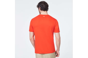 Image of Oakley Stone B1B Logo Short Sleeve Tee - Mens, Energetic Orange, Extra Small, FOA400040-7EN-XS