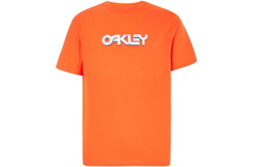 Image of Oakley Stone B1B Logo Short Sleeve Tee - Mens, Energetic Orange, Extra Small, FOA400040-7EN-XS