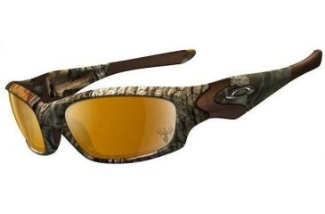 Image of Oakley Straight Jacket King's Woodland Camo Frame w/ Bronze Polarized Lenses Sunglasses 24-157