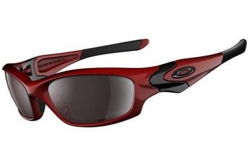 Image of Oakley Straight Jacket Met Red Frame w/ Black Iridium Polarized Lenses Sunglasses 26-200