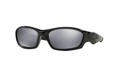 Image of Oakley Straight Jacket Sunglasses 04-325-61 - Jet Black Frame, Black Iridium Lenses