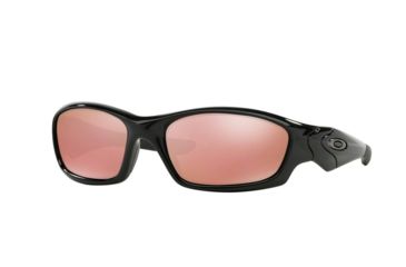 Image of Oakley Straight Jacket Sunglasses 26-237-61 - Polished Black Frame, Vr28 Black Iridium Lenses