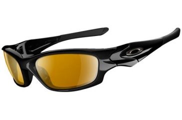 Image of Oakley Straight Jacket Sunglasses, Bronze Polarized Lens, Polished Black Frame 26-238
