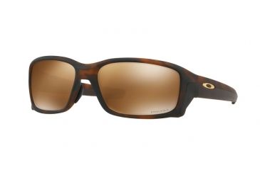 Image of Oakley Straightlink A OO9336 Sunglasses 933607-58 - Matte Brown Tortoise Frame, Prizm Tungsten Polarized Lenses