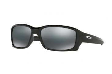 Image of Oakley STRAIGHTLINK OO9331 Sunglasses 933101-58 - Polished Black Frame, Black Iridium Lenses