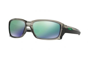 Image of Oakley STRAIGHTLINK OO9331 Sunglasses 933103-58 - Grey Ink Frame, Jade Iridium Lenses
