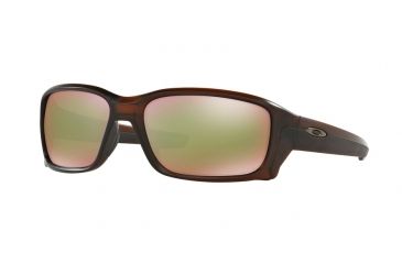 Image of Oakley STRAIGHTLINK OO9331 Sunglasses 933106-58 - Matte Rootbeer Frame, Prizm Shallow H2o Polarized Lenses