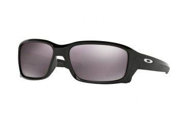 Image of Oakley STRAIGHTLINK OO9331 Sunglasses 933107-58 - Polished Black Frame, Prizm Daily Polarized Lenses