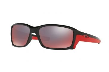 Image of Oakley STRAIGHTLINK OO9331 Sunglasses 933108-58 - Polished Black Frame, Torch Iridium Polarized Lenses