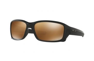 Image of Oakley Straightlink OO9331 Sunglasses 933113-58 - Matte Black Frame, Prizm Tungsten Polarized Lenses