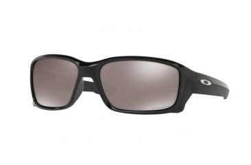 Image of Oakley Straightlink OO9331 Sunglasses 933116-58 - Polished Black Frame, Prizm Black Polarized Lenses