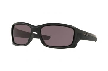 Image of Oakley Straightlink OO9331 Sunglasses 933123-58 - Matte Black Frame, Prizm Grey Lenses