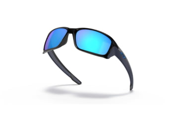 Image of Oakley Straightlink Sunglasses, Polished Black Frame, Prizm Sapphire Lens, 58, OO9331-933127-58