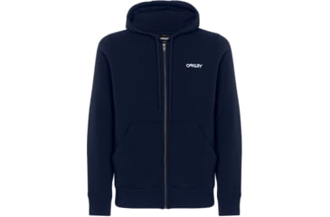 Image of Oakley Street Logo Full Zip Fleece - Mens, Fathom, Extra Large, 472417-6AC-XL