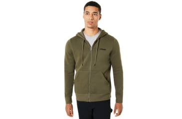 Image of Oakley Street Logo Fz Fleece - Mens, Dark Brush, Extra Large, 472417-86V-XL