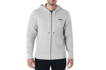 Image of Oakley Street Logo Fz Fleece - Mens, Granite Heather, Small, 472417-24L-S