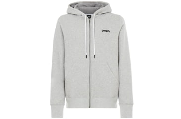 Image of Oakley Street Logo Fz Fleece - Mens, Granite Heather, Small, 472417-24L-S