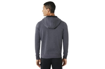 Image of Oakley Street Logo Fz Fleece - Mens, Jet Black Heather, Extra Large, 472417-01S-XL