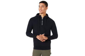 Image of Oakley Street Logo Half Zip Fleece - Mens, Blackout, 2XL, 472418-02E-XXL