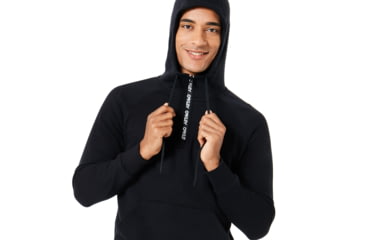 Image of Oakley Street Logo Half Zip Fleece - Mens, Blackout, 2XL, 472418-02E-XXL