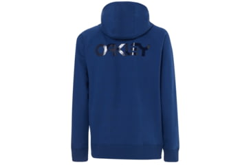 Image of Oakley Street Logo Half Zip Fleece - Mens, Dark Blue, Extra Large, 472418-609-XL